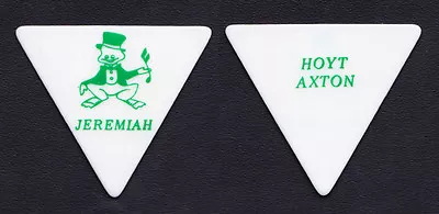 Vintage Hoyt Axton Jeremiah Bullfrog Triangle White Guitar Pick - 1981 Tour • $19.99