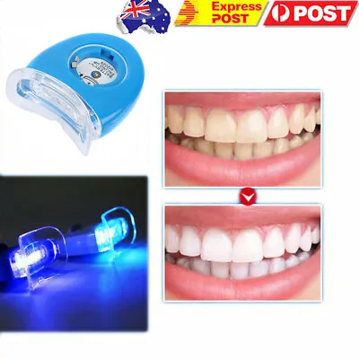 $10.99 • Buy Blue LED Teeth Whitening Accelerator UV Light Dental Laser Lamp Light Tool