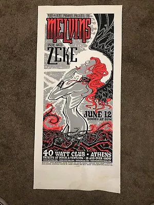 Melvins 2002 Tour Poster 40 Watt Club Athens GA With Zeke  • $25