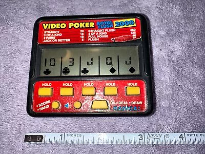 Radica 410 Video Poker 2000 Electronic Handheld Game Tested Works Incl. Battery • $10.99