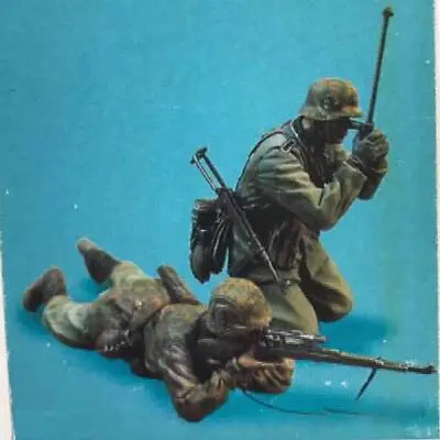 1/35 2pcs Resin Model Kit German Soldiers Snipers WW2 Unpainted • $15.91