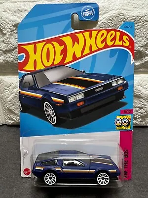 Hot Wheels HW: The '80s 8/10 DMC DeLorean 101/250 Dark Blue • $1.99
