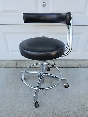 Vintage DENTSPLY USA F&F Koenigkramer Adjustable Dental Stool Dentist Exam Chair • $399.99