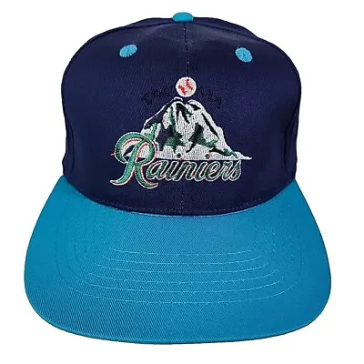 New Tacoma Rainiers Baseball Navy Blue Teal Snapback Hat Cap 90s Vtg Style New • $24.95