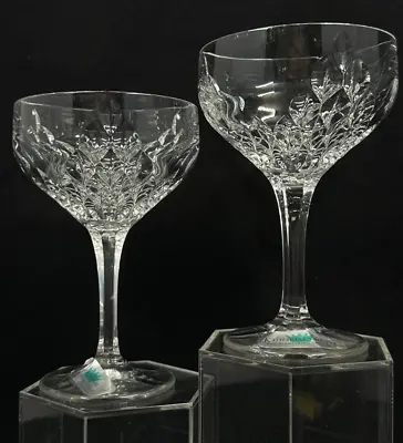 Nachtmann Katharinen-Hautte Wine Low Sherbet Glasses Pair (2) Echt Bleikristall • $52.50
