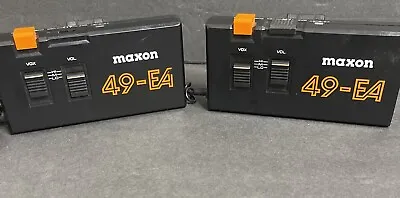 LOT OF 2  Maxon 49-EA FM 2-Way Radio Hands Free Communicators Walkie-Talkie Used • $30