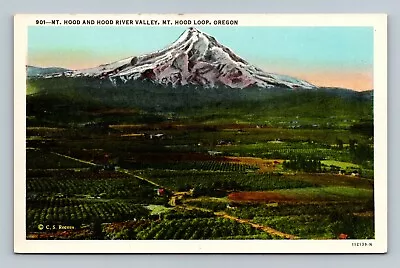 Mt Hood And Hood River Valley Mt Hood Loop Oregon OR Postcard • $2.12