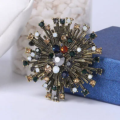 Collar Brooch Charming Dress Up Electroplated Bright Elegant Wedding Pin • £5.66