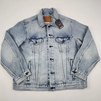 LEVI'S Premium Vintage Relaxed Fit Trucker Jacket Denim BRAND NEW Mens 773800014 • $100