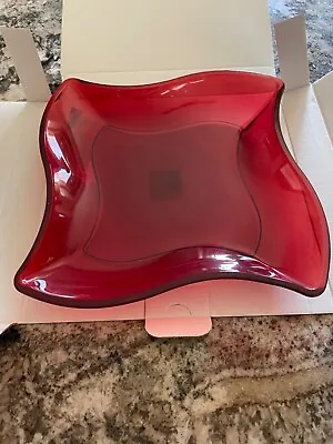 Villeroy & Boch Germany New Wave Square Red Salad Plate 9 1/4  • $45