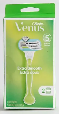 Gillette Venus Razor Extra Smooth One Handle Two Cartridges • $9.50