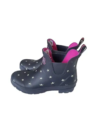 Joules Wellibob Star Ankle Rain Boots Size 8 • $29.99