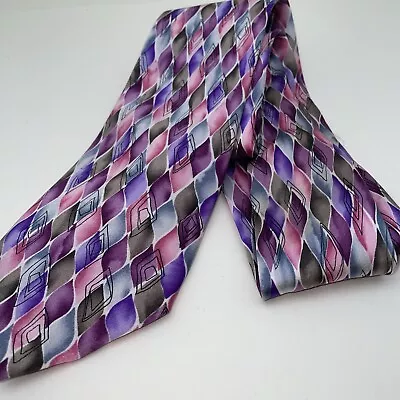 J Garcia Men’s Silk Necktie Collection Fifty-four Facets II 60x4” • $12