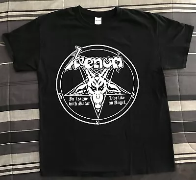 Venom T-shirt Venom Black Metal In League With Satan Double-sided Men's L RARE • $30