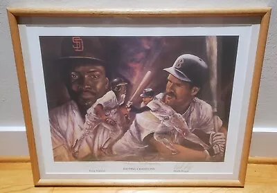 Tony Gwynn Wade Boggs Signed Autographed MLB Batting Champions Lithograph LE2500 • $445.50