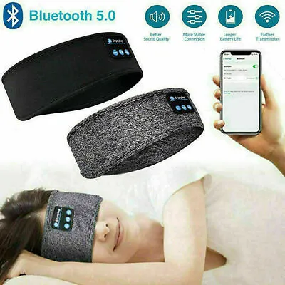 £8.29 • Buy Bluetooth Sleep Headband Wireless Stereo Headset Sport Music Earphone Headphone