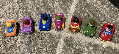 $18.99 • Buy Fisher Price Little People DC Super Hero Wheelies Car Lot Superman Robin Joker +