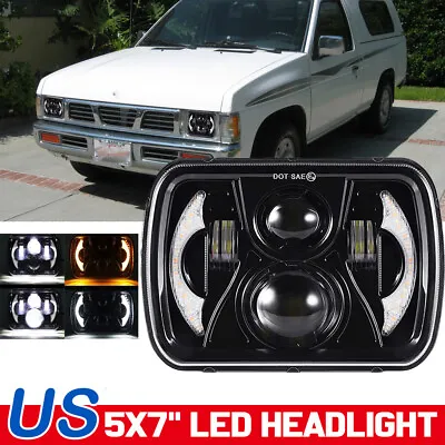 $27.96 • Buy 5x7'' 7x6'' LED Headlights Hi-Lo Beam DRL For Nissan Pickup Hardbody D21 NX