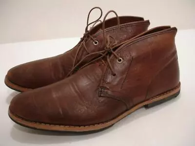 Men's 10 M Timberland Boot Wodehouse Burnished Brown Leather Chukka Boots Ankle • $69.99