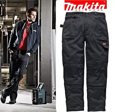 £24.95 • Buy Mens Makita Trousers Cargo Multi Pocket DXT Knee Pad Work Pant Sz 38R REDUCED