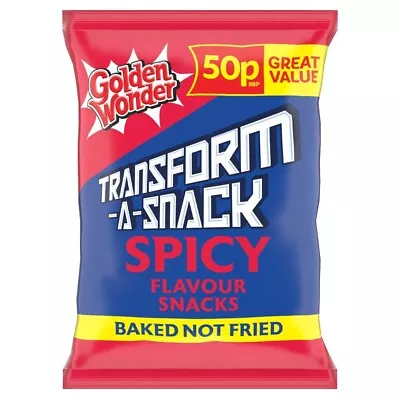 £14.95 • Buy Golden Wonder Transform A Snack Spicy 27g X 30 Pack Full Box
