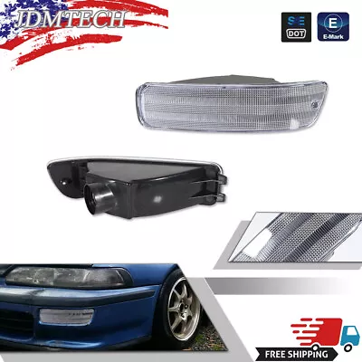 For 92-93 Acura Integra DC JDM Frosted Clear Bumper Light Blinker Parking Signal • $29.99