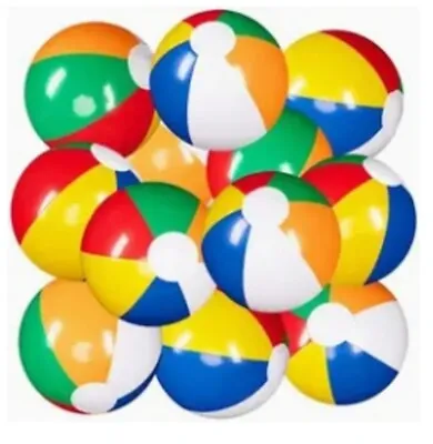 8 Plastic Inflatable Beach Balls (12 Ea) • $5.75