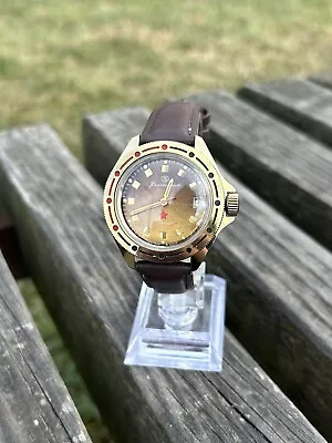 Vintage Vostok Komandirskie Watch Soviet USSR Retro Mechanical 1980s Perfect • $199