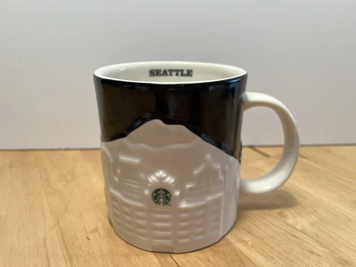$15 • Buy 2012 STARBUCKS COFFEE MUG SEATTLE 3D Relief COLLECTOR SERIES  16oz