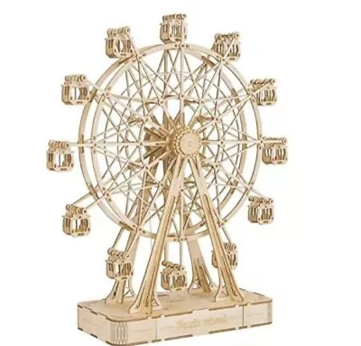 ROLIFE 3D Wooden Puzzle MUSICAL Ferris Wheel Model Kits To Build DIY • £24