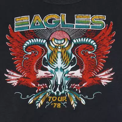 The Eagles Band Tour 78 Black Short Sleeve Cotton T-shirt Unisex S-5XL VM43510 • $20.99