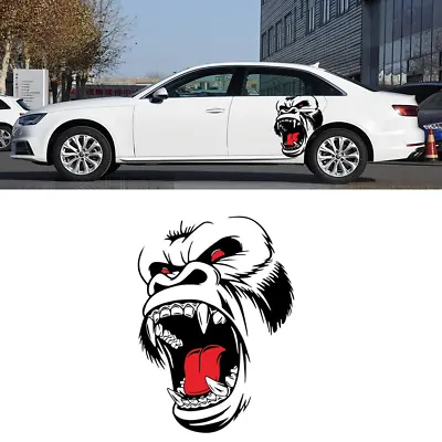 Horror Ape Totem Graphics Vinyl Decals Sticker Car Door Hood Window Decor DIY • $12.50