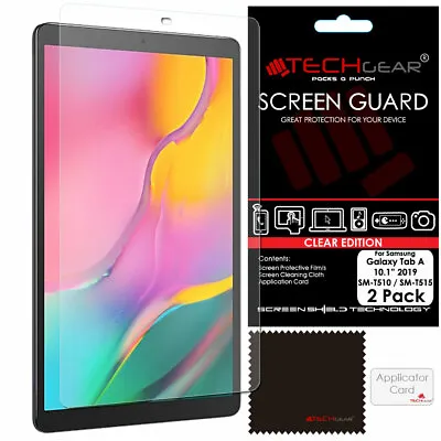 £2.95 • Buy 2 Pack TECHGEAR Screen Protectors For Samsung Galaxy Tab A 10.1  2019 T510 /T515