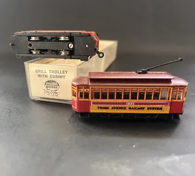 Model Power 7505 Brill Trolley + Dummy Car Tram N Gauge W/ Wrench & Case 3rd Ave • $95