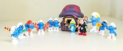 Vintage Schleich Smurf Gargamel Figures Toys Made In Germany Smurfette House • $18.99