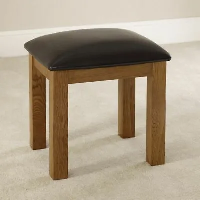 Rustic Oak Dressing Table Stool - Bedroom Furniture - RS29 • £89