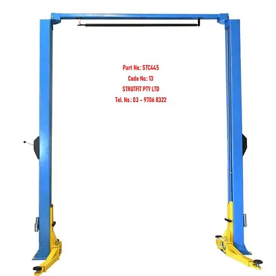 CAR HOIST 4.5T 2 Post Clearfloor Part No.:  STC445 Code No. 13 • $3619