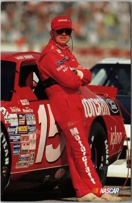 Vintage 1993 NASCAR Racing Postcard Driver GEOFF BODINE #15 Bud Moore Racing • $5.62