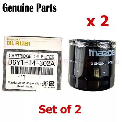 GENUINE Mazda 323 Protege 323 Astina 323 FA4US BD BF BG BJ 1980-03 Oil Filter X2 • $28.04