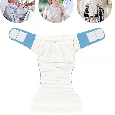 Blue Size Waterproof Washable Reusable Adult Elderly Cloth Diapers Pock Bdx • $37.12