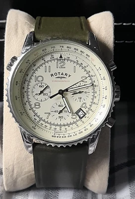 £37 • Buy Rotary Chronospeed Green Dial Men's Watch - GS03447-08