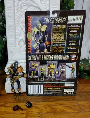 Complete 2000 AD Judge Dredd Judge Death Action Figure Reaction Series 1 • $24.99