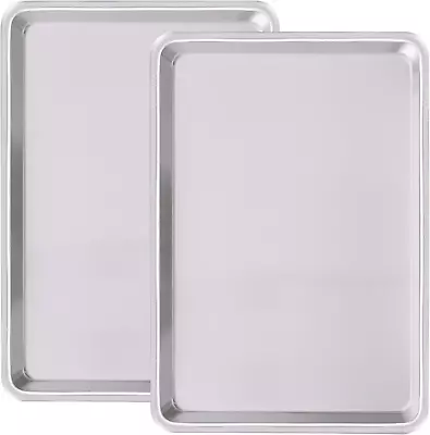 Commercial Quality Baking Sheet Pan Set Natural Aluminum Cookie Sheet Umite  • $29.07