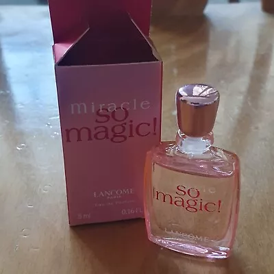 LANCOME Discontinued Miracle So Magic! Eau De Parfum 5ml Travel BNIB • £10