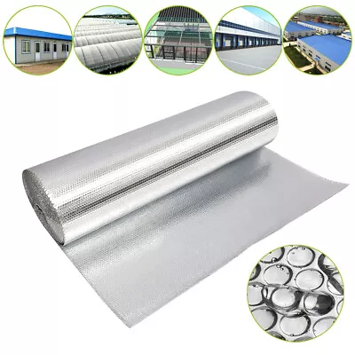 Vapour Barrier Thermal Bubble Insulation Foil Aluminium Membrane Loft Wall Home • £79.95