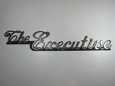 Vintage The Executive Travel Trailer Emblem Badge Ornament Camper RV Airstream • $150