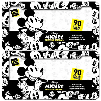 Chroma Mickey Mouse Head License Plate Frames Plastic Car License Plate 2 Pack • $18.99