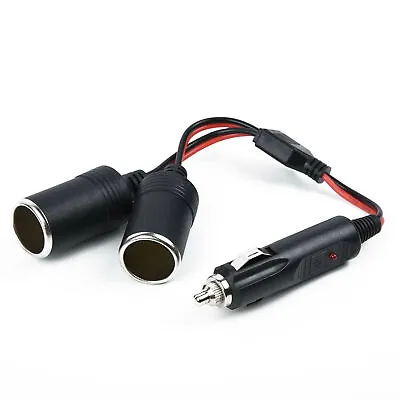 12V Dual 2 Way Car Cigarette Lighter Socket Plug Power Adapter Charger Splitter • $12.99