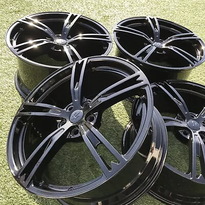 20 Maserati Forged Set 4 Mc Gt Trofeo Granturismo Black Oem Stradal Factory Rims • $3989