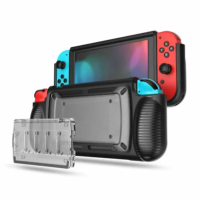 Soft TPU Case Shell For Nintendo Switch NS Console Handle Grip W/ Game Card Slot • $15.82